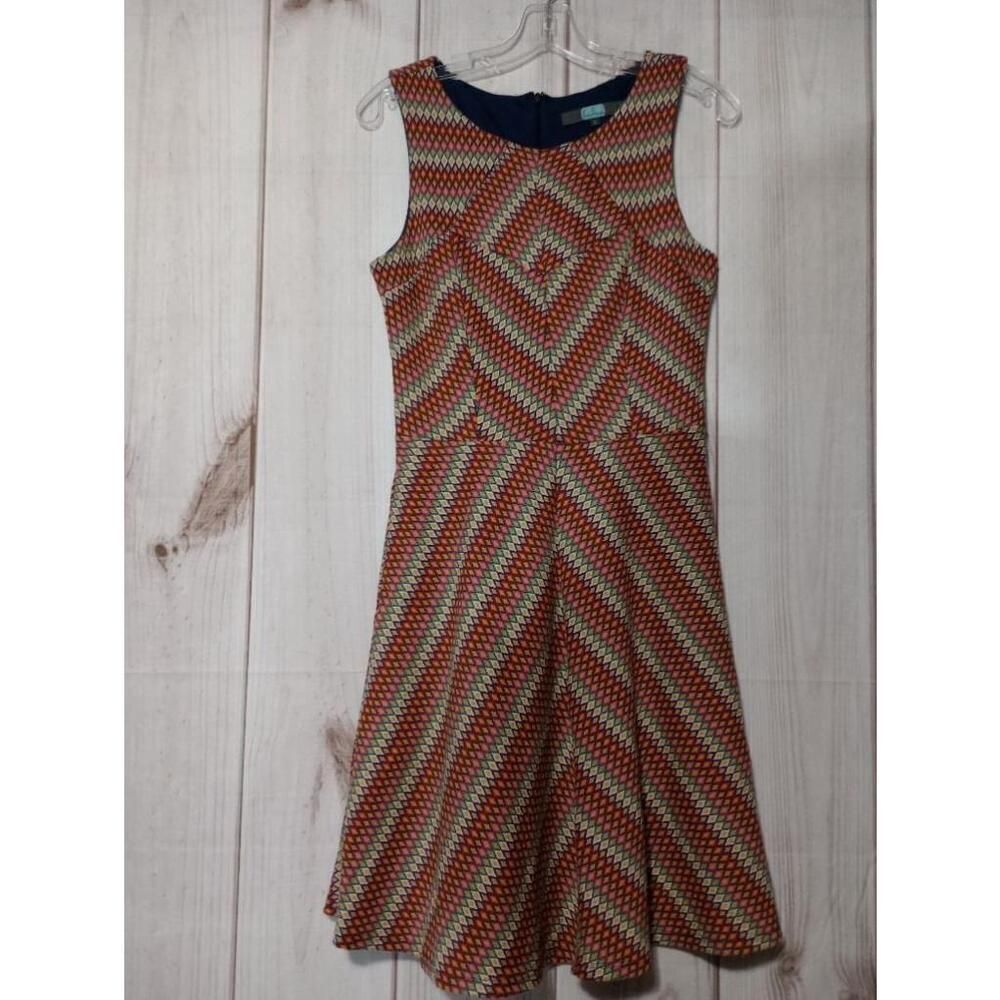 Eva Franco Dress Ladies‎ 6 Sleeveless Red and Blue